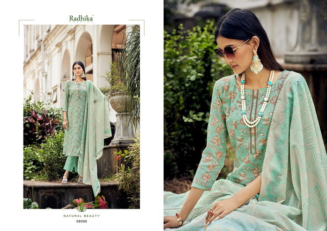 Azara Blossom 13 By Radhika Printed Cotton Dress Material Catalog